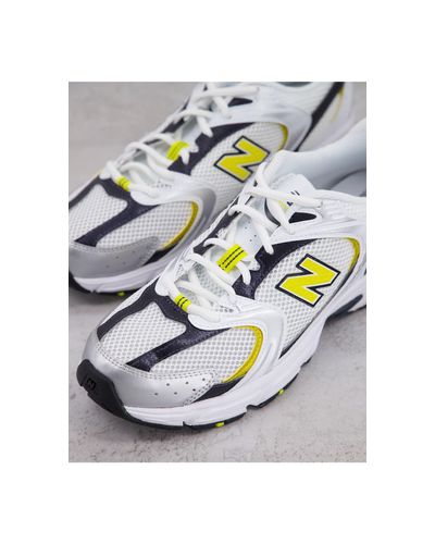 NEW BALANCE 530 SPORTIVA DONNA TESSUTO BIANCO ARGENTO|Shoe Center