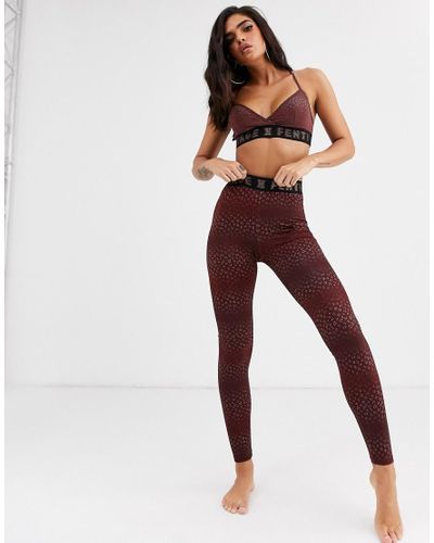 Savage X Fenty Synthetic Logo Baby Leopard Leggings Lyst