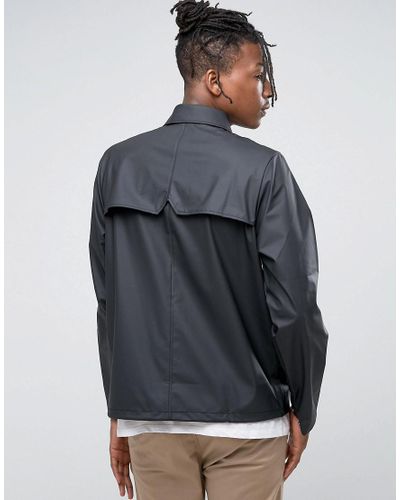 rains coach jacket black