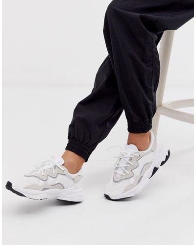 white leather ozweego