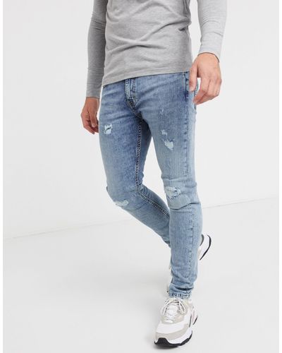 Levi's Denim 519 Super Skinny Hi-ball Jeans in Blue for Men | Lyst