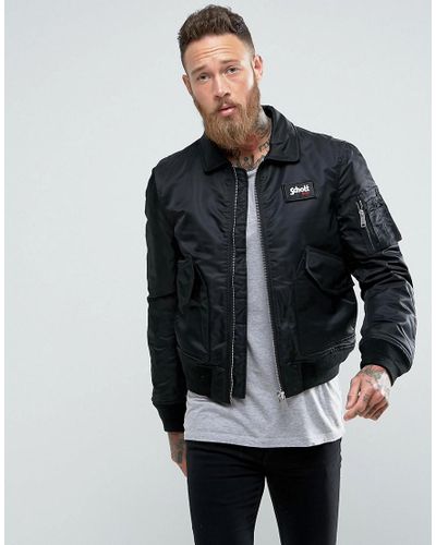 schott nylon bomber jacket
