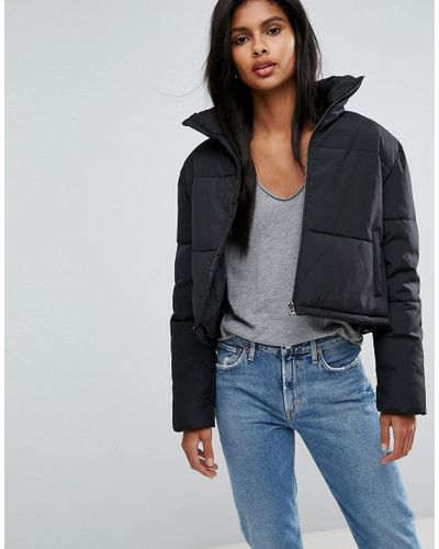 cropped down jacket womens