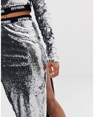 ivy park sequin skirt