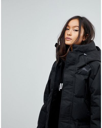 puma long padded coat