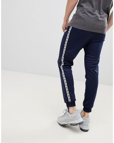 Nike Taping Skinny Fit Joggers In Navy 