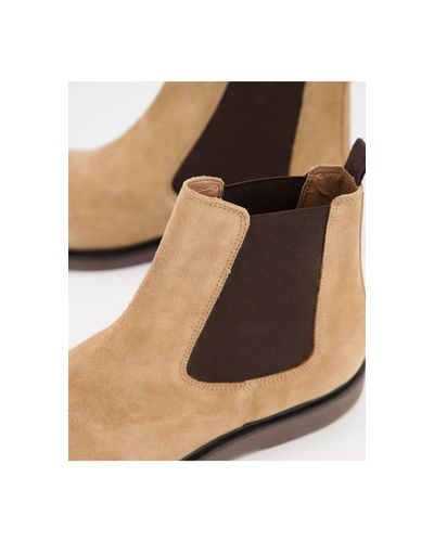 Botines chelsea H by Hudson de hombre de color Neutro | Lyst