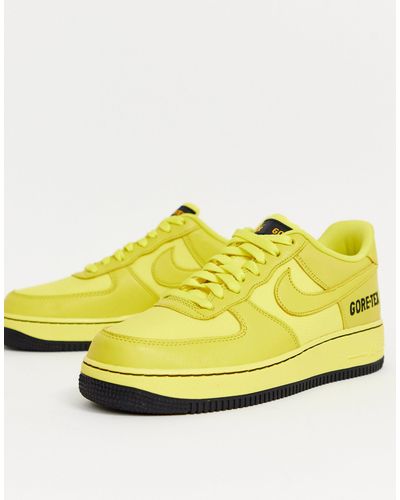 Air Force 1 GORE-TEX Zapatillas Nike de Caucho de color Amarillo para hombre  | Lyst