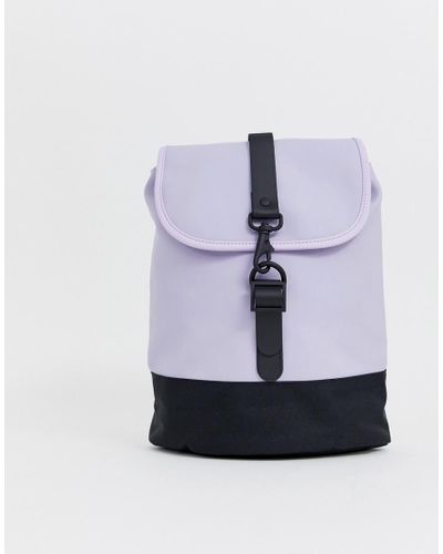 purple drawstring backpack