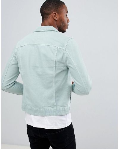 mint denim jacket