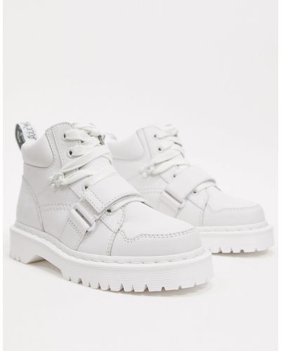 Dr. Martens Leather Dr. Martens Zuma Ii Womens Optical White Boots | Lyst
