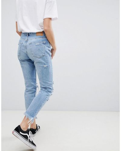 bershka denim joggers