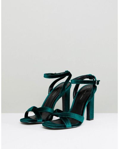 green sandals new look