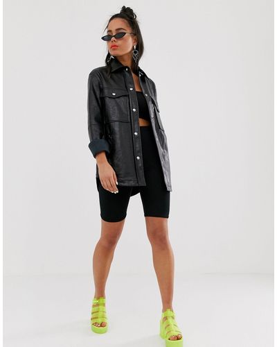Chaqueta negra Bershka de Denim de color Negro | Lyst