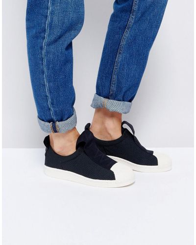 superstar slip on black