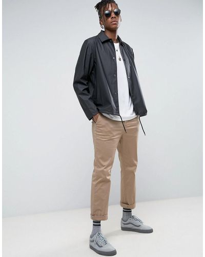 rains coach jacket black