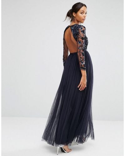 needle and thread navy gown