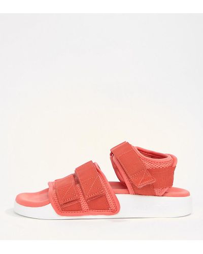 adidas Originals Adidas Adilette 2.0 Sandals in Red - Lyst adidas Originals Adidas Adilette 2.0 Sandals in Red - Lyst