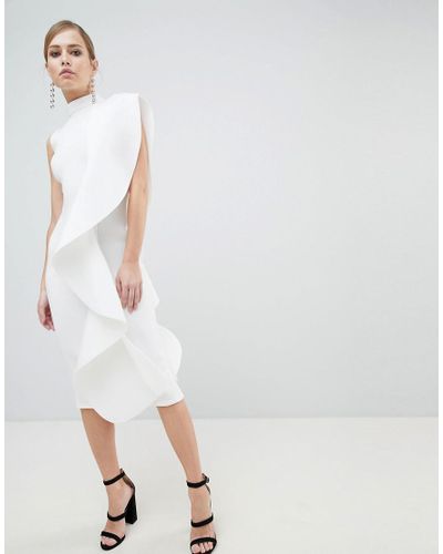 lavish alice white scuba dress