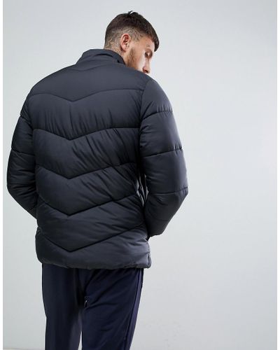 ellesse chevron puffer jacket