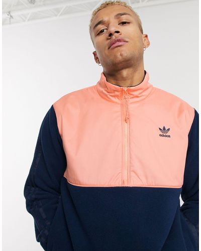 adidas half stripe jacket