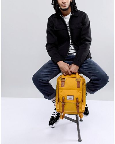 doughnut macaroon backpack mustard