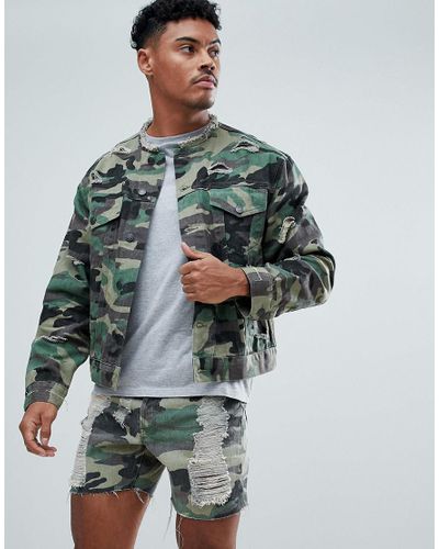 camo jacket denim
