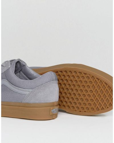 vans old skool white brown sole