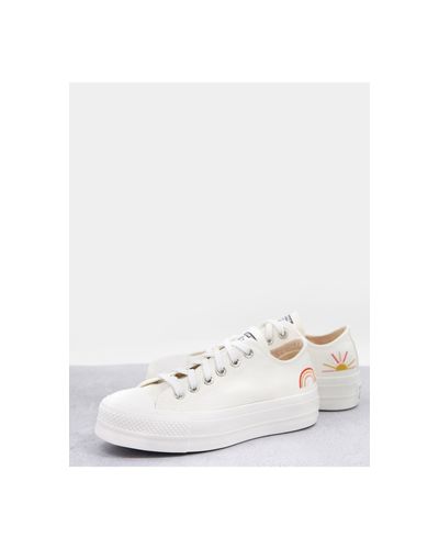 Converse Chuck Taylor Lift Sunshine Trainers - Lyst