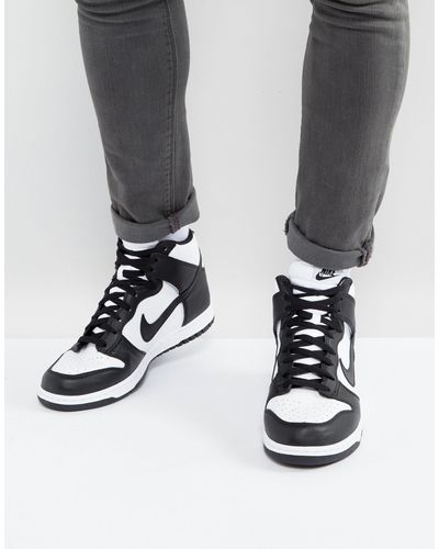 Nike Leather Dunk Retro Trainers In Black 846813-002 for Men | Lyst  Australia