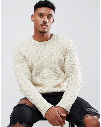 ASOS Synthetic Heavyweight Cable Knit 