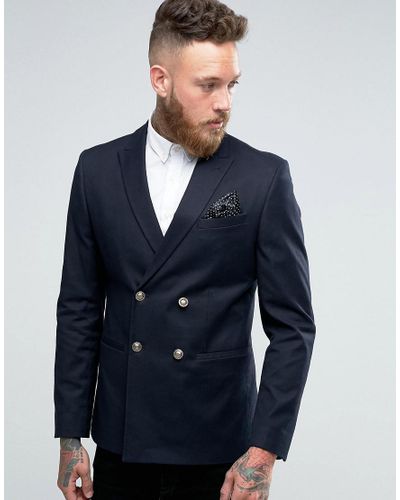 mens navy double breasted blazer gold buttons