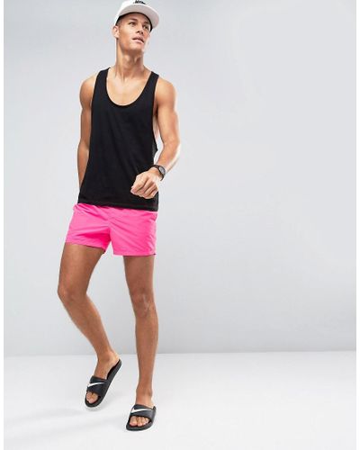 hot pink mens swimwear