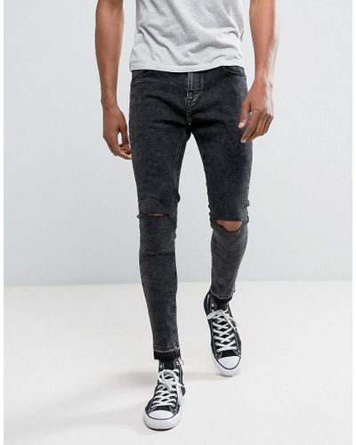 Pantalones | PantalóN Super Skinny Cargo Negro | Bershka Hombre – Acro Marco