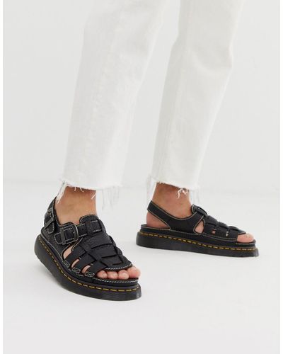 Sandalias negras 8092 Arc Dr. Martens de hombre de color Negro | Lyst