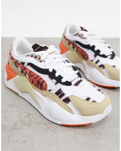 Puma Sneaker Laag Dames Carina Leo Trend Dierenprint - Wit - Promotie bij  Berca