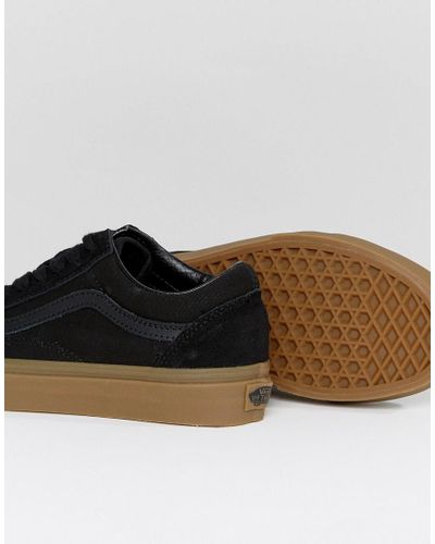 black suede vans old skool