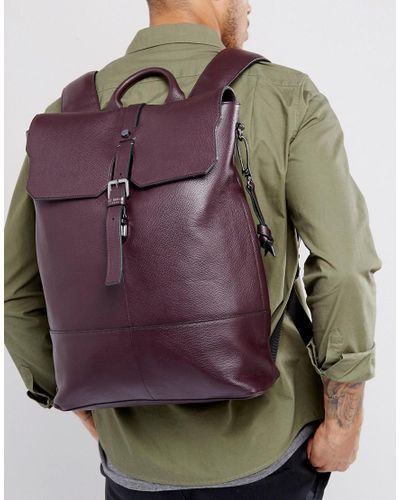 ted baker keo leather backpack