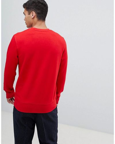 SELECTED Sweatshirt in Red for Men - Lyst