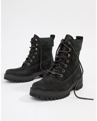 timberland courmayeur valley lace up black