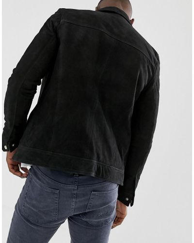suede worker jacket