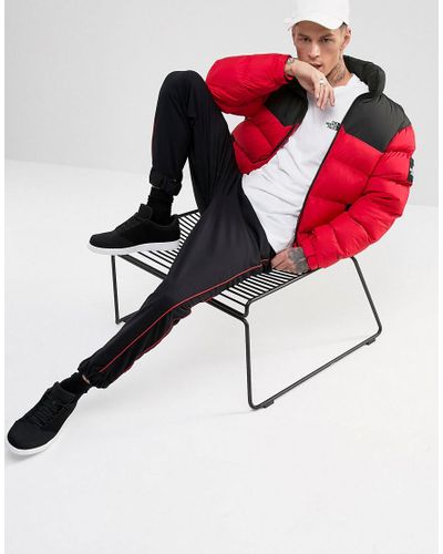 The North Face Synthetic 1992 Nuptse Down Jacket 2 Tone In Red 