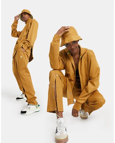 Ivy Park Cotton Adidas X Track Pants in Brown | Lyst