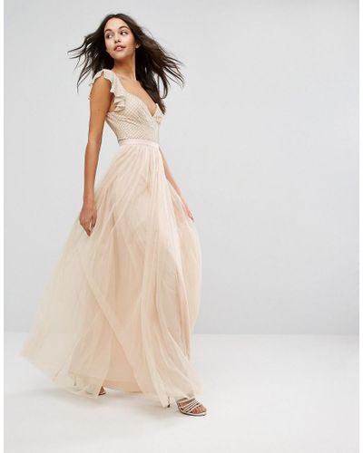 needle and thread floral swan gown