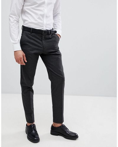 SELECTED Tapered Suit Pants in Gray for Men - Lyst