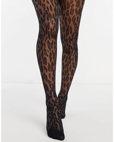 leopard print hold ups