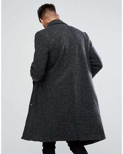 dark gray overcoat