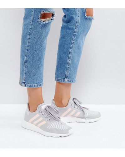 grey pink and white adidas