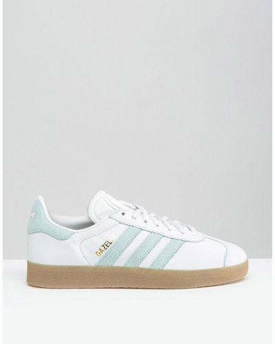 womens mint green adidas gazelles