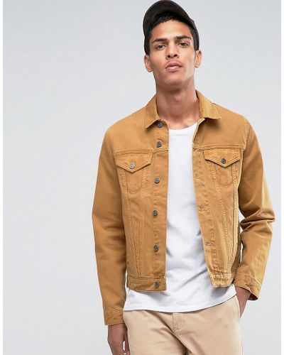 mustard colour denim jacket